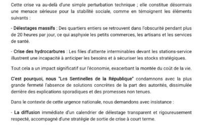 حراس الجمهورية” تطالب بحلول عاجلة لأزمة الكهرباء والوقود في مالي