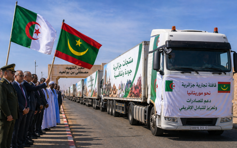 إطلاق قافلة تجارية جزائرية كبرى نحو موريتانيا لتعزيز التبادل مع إفريقيا