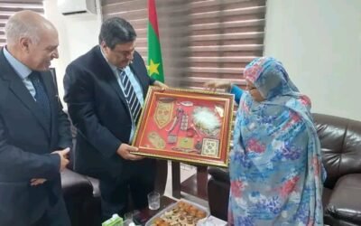 سفير فلسطين يبحث مع رئيسة جهة نواكشوط تعزيز التعاون ودعم القضية الفلسطينية
