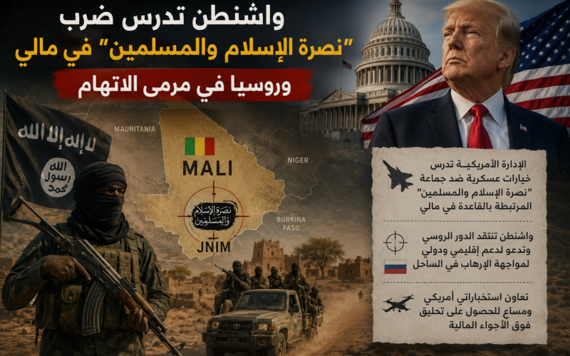 واشنطن تلوّح بضربات ضد “نصرة الإسلام والمسلمين” في مالي وتنتقد الدور الروسي